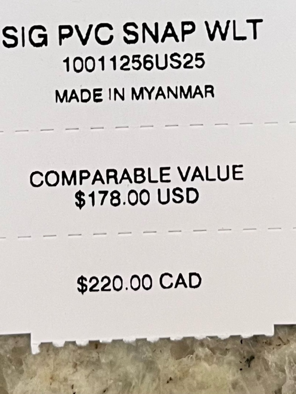 Coach Navy Signature Snap Wallet In Signature Canvas with Silver Logo - Picture 6 of 7